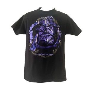 The Avengers Thanos Fractured A Logo Avengers End Game Black Men’s Size Small
